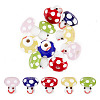 10Pcs 5 Colors Handmade Lampwork Beads GLAA-GO0001-03-1