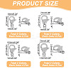 304 Stainless Steel Lobster Claw Clasps STAS-UN0010-67-3