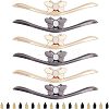 6 Sets 2 Colors Zinc Alloy Bag Concer Protecter PALLOY-CA0001-93-1