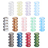 52Pcs 13 Colors Plastic 5-Hole Loose Binders Binding DIY-MA0006-76-1