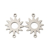 201 Stainless Steel Laser Cut Connector Charms STAS-P428-06P-1