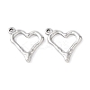 304 Stainless Steel Textured Pendants LS-STAS-A133-05P-1