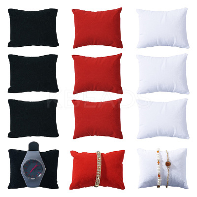 15Pcs 3 Colors Velvet Mini Pillow AJEW-TA0001-65-1