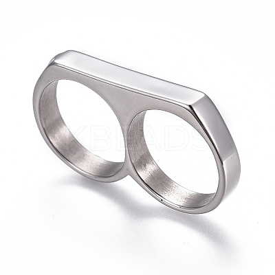 Tarnish Resistant 304 Stainless Steel Finger Rings RJEW-O032-13P-21.5mm-1