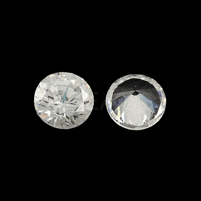 Diamond Shaped Cubic Zirconia Pointed Back Cabochons ZIRC-R004-12mm-01-1