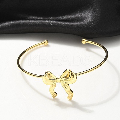 304 Stainless Steel Cuff Bangles BJEW-B107-01G-1
