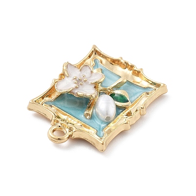 Alloy Enamel Pendants FIND-G089-02G-01-1