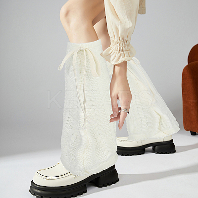 Acrylic Fibers Socks for Women AJEW-WH20060-48B-1