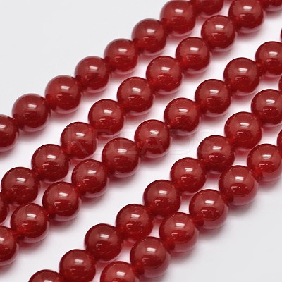 Natural & Dyed Malaysia Jade Bead Strands X-G-A146-10mm-A02-1