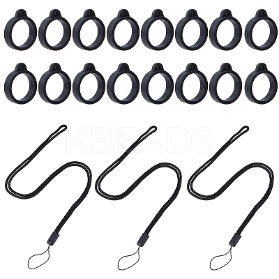 Portable Electronic Cigarette Anti-Lost Necklace Lanyard AJEW-WH0304-75B-1