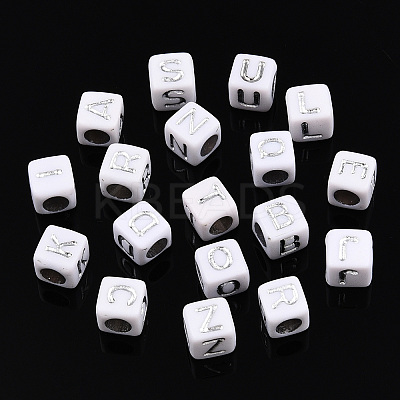 Plating Acrylic Beads SACR-S297-08-1