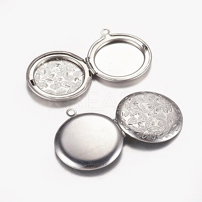 Tarnish Resistant 316 Stainless Steel Locket Pendants LS-STAS-G168-20P-1