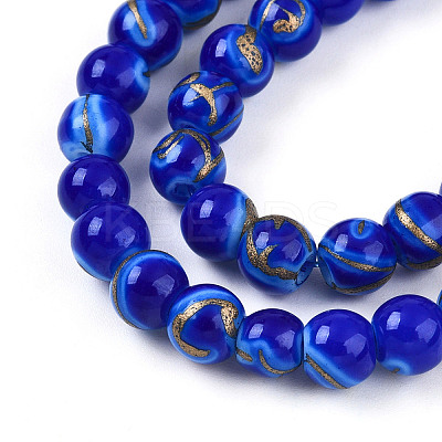 Baking Paint Glass Beads X1-DGLA-N010-6mm-05-1