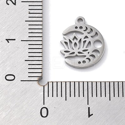 Anti-Tarnish 304 Stainless Steel Pendants STAS-R003-03P-01-1