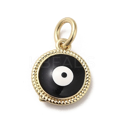 Brass Enamel Charms KK-E092-14G-01-1