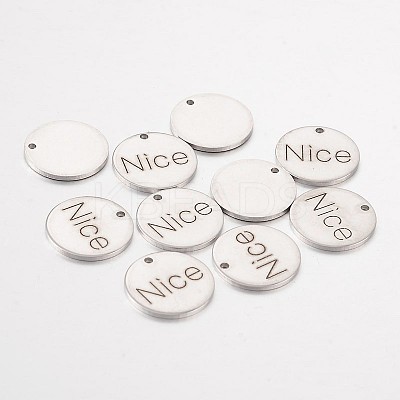 Non-Tarnish 201 Stainless Steel Pendants STAS-O078-C19-1