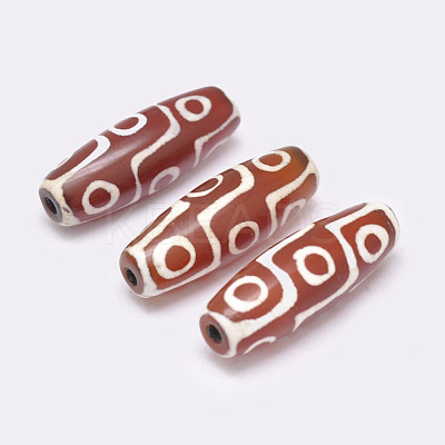 Tibetan Style 9-Eye dZi Beads TDZI-G009-F03-1