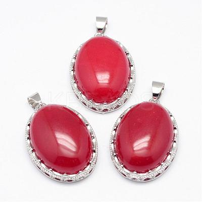 Natural Jade Pendants G-D851-29-1