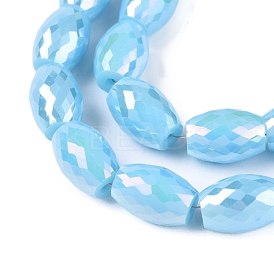Electroplate Glass Beads Strands EGLA-S194-15A-A07-1
