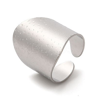 Non-Tarnish 304 Stainless Steel Open Cuff Ring LS-RJEW-Z015-04P-1