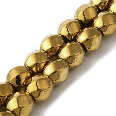 Electroplated Synthetic Magnetic Hematite Beads Strands G-I364-J01-1