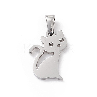 Non-Tarnish 304 Stainless Steel Pendants STAS-G284-20P-1