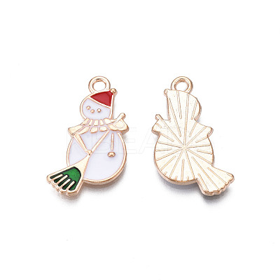 Christmas Alloy Enamel Pendants ENAM-Q442-46-1