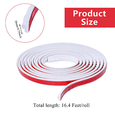 PVC Self-Adhesive Flexible Molding Trim AJEW-WH0542-005B-1