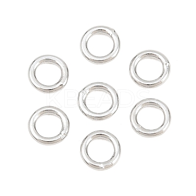 Brass Closed Jump Rings KK-D257-01P-06-1