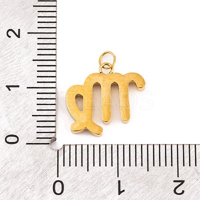 316 Stainless Steel Micro Pave Cubic Zirconia Pendants LS-STAS-K284-01B-G-1