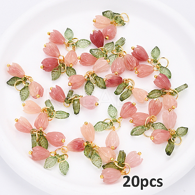 Acrylic & Resin Pendants PALLOY-YW00038-05-1