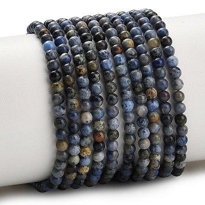 Natural Dumortierite Beads Strands G-Z116-A26-3mm-1