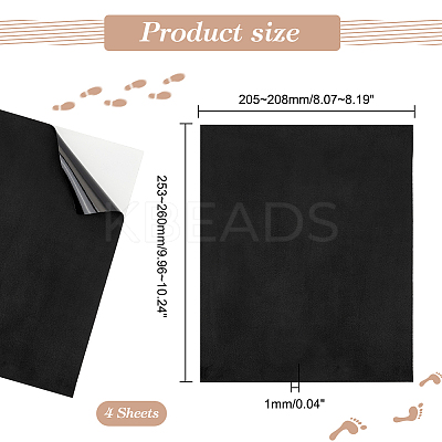Self-adhesive Suede Fabric LS-DIY-WH0308-413B-1