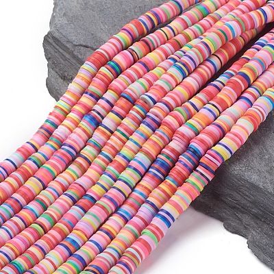 Handmade Polymer Clay Bead Spacers X-CLAY-R067-8.0mm-M1-1