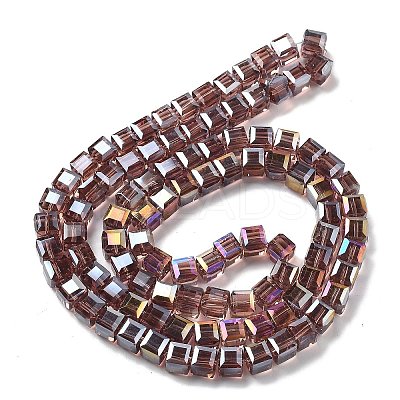 Electroplate Glass Beads Strands EGLA-H108-01A-AB02-1