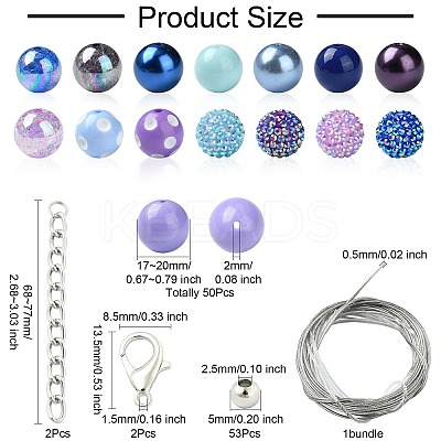 DIY Bubblegum Bracelet Pendant Decoration Making Kit MACR-CJC0010-01C-1