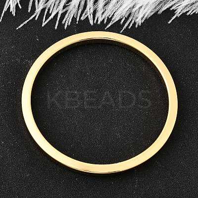 Brass Plain Bangles for Women BJEW-D339-01G-1