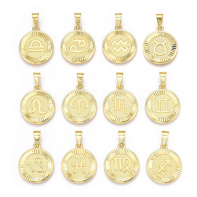 Brass Pendants KK-T070-02G-1