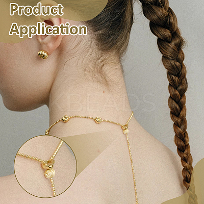 Brass Crimp Beads Covers KK-BC0014-72A-G02-1