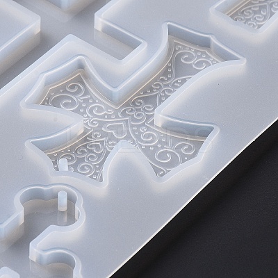 DIY Cross Pendant Silicone Molds DIY-E057-02-1