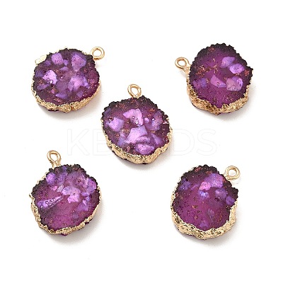 Transparent Resin Pendants CRES-F022-03F-1