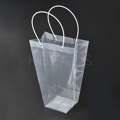 Valentine's Day Trapezoid PP Plastic Gift Bags ABAG-L015-01D-1
