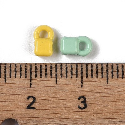 Spray Paint Alloy Beads PALLOY-H145-02-1