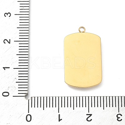 304 Stainless Steel Rhinestone Pendants STAS-U054-04G-1