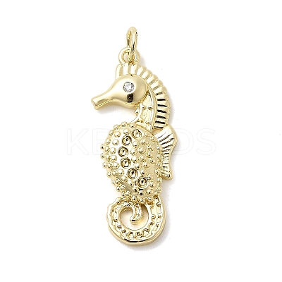 Brass Micro Pave Cubic Zirconia Pendants KK-K529-56A-G-1