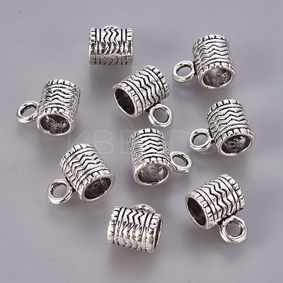 Tibetan Style Alloy Tube Bails K08U0042-1