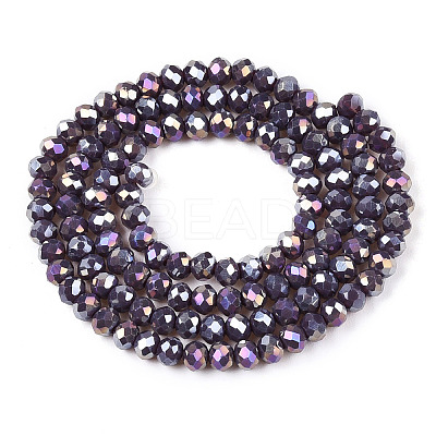 Electroplate Glass Beads Strands LS-EGLA-A044-P3mm-B11-1