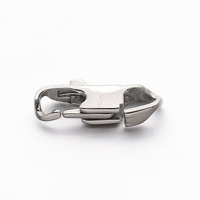 Tarnish Resistant 304 Stainless Steel Lobster Claw Clasps STAS-E094-BS18-P-1