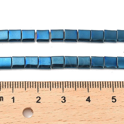 Electroplated Non-magnetic Synthetic Hematite Beads Strands G-G089-B02-14-1