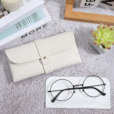 1Pc Rectangle Shape PVC Leather Eyeglass Cases AJEW-CN0003-63A-1
